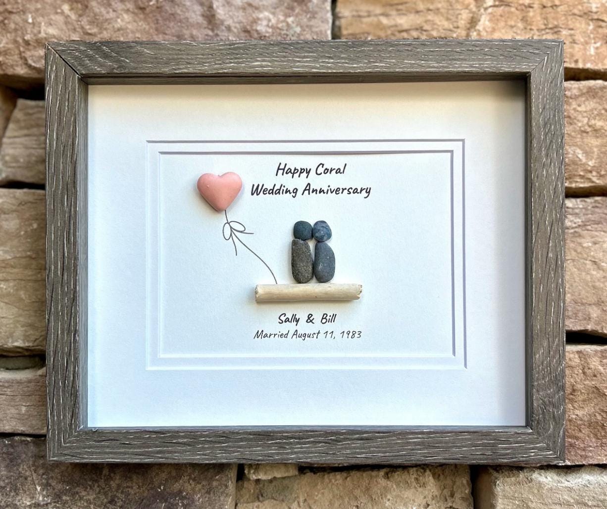 Custom Anniversary Art - Personalized Gift For Any Year (1st, 2nd 3rd, 4th, 5th, 6th, 7th, 8th, 9th...25th, 35th, 45th, 55th, 65th, etc.)