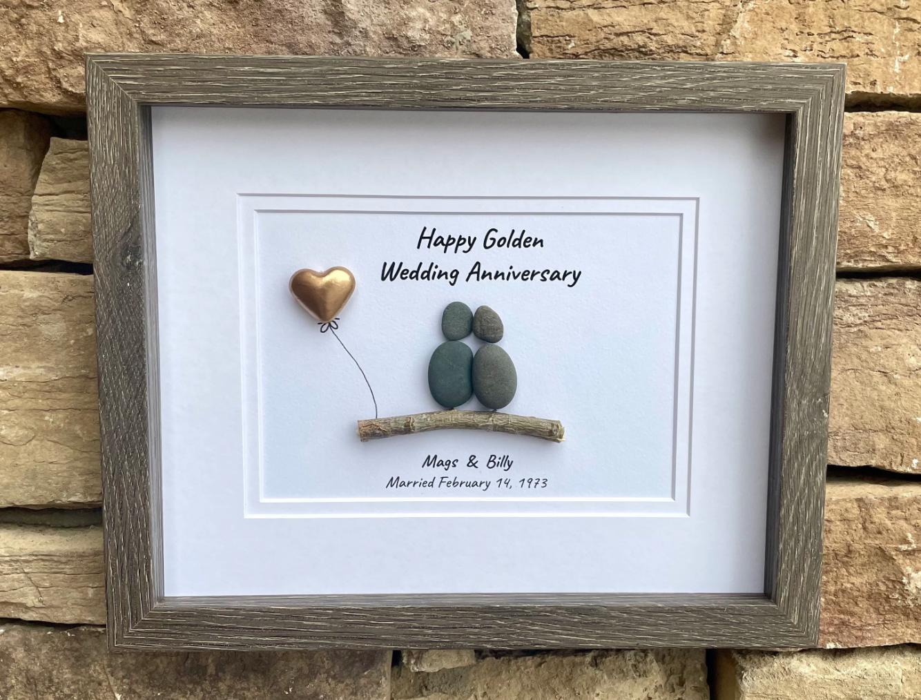 Custom Anniversary Art - Personalized Gift For Any Year (1st, 2nd 3rd, 4th, 5th, 6th, 7th, 8th, 9th...25th, 35th, 45th, 55th, 65th, etc.)
