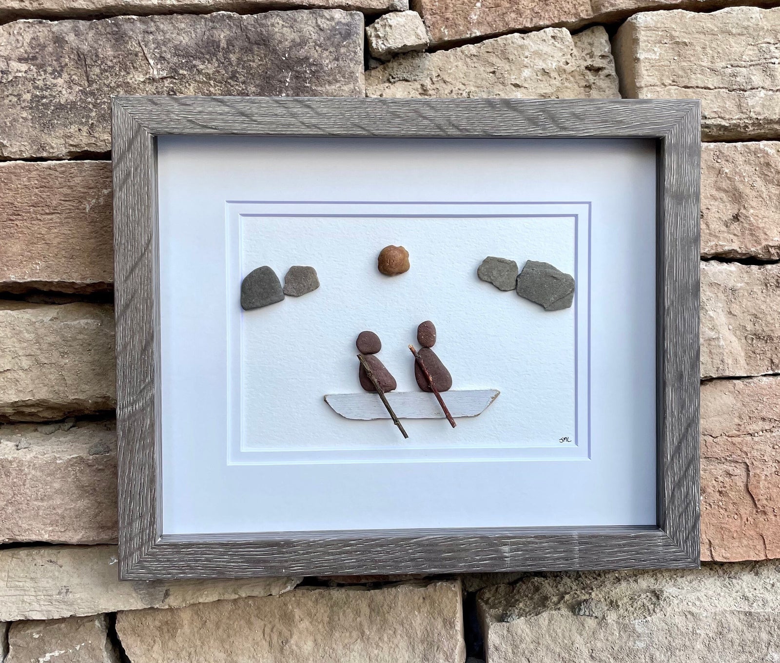 House in the Forest Ornament | Christmas Ornament | Handmade Pottery House and Sea Glass Trees | Stocking Stuffer | 3x3 Sea Glass Ornament