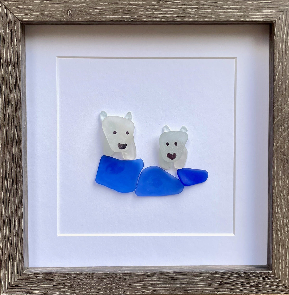 Hiking With Dog | Man&#39;s Best Friend | Dog and Hiker | Hill Walking | Handmade Picture | Perfect Gift for Hiker | 8x10 Pebble Art