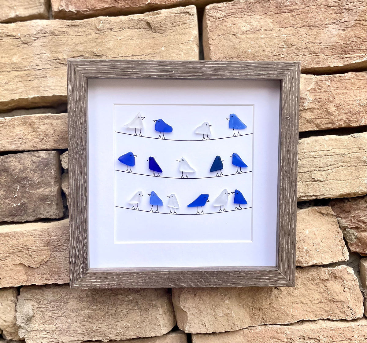 Colorful Llama | Alpaca Art | Animal Art | Colorful Glass Picture | Unique Handmade Gift for Animal Lover | 8x8 Sea Glass Art