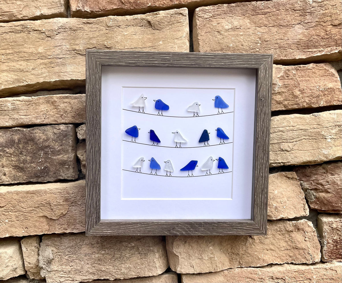 Colorful Llama | Alpaca Art | Animal Art | Colorful Glass Picture | Unique Handmade Gift for Animal Lover | 8x8 Sea Glass Art