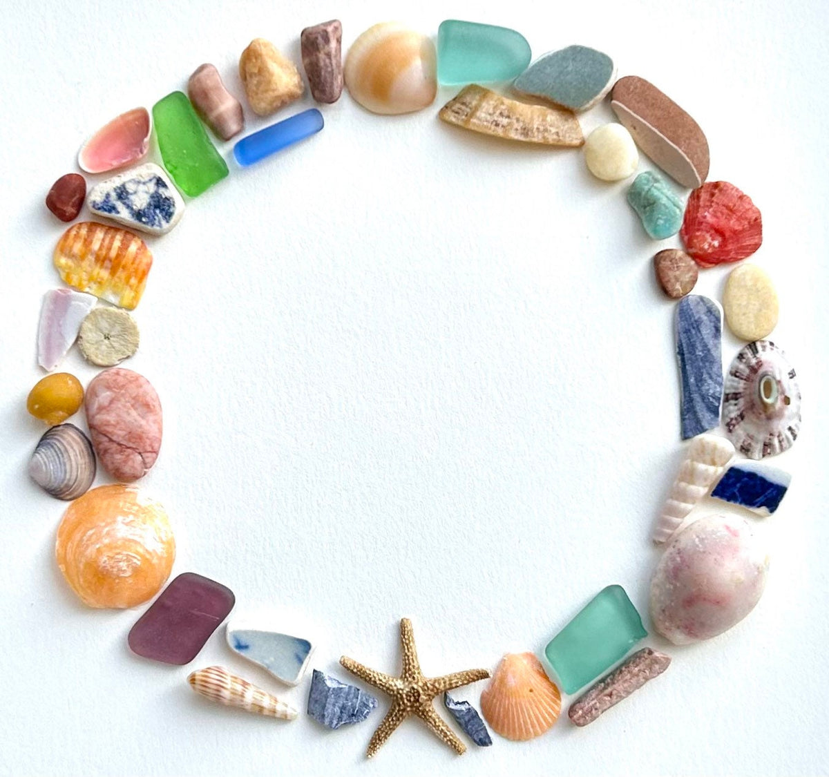 Cat Watching Birds in a Tree | Cat Artwork Made from Sea Glass, Pebbles and Driftwood | Perfect Gift for Cat Lovers | 8x10 Pebble Art