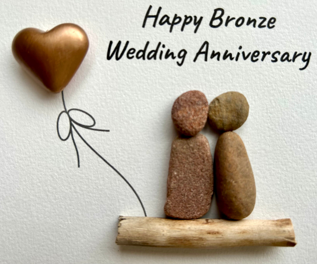 8th Wedding Anniversary Gift | Personalized Bronze Anniversary Gift | Framed Eighth Anniversary Gift for Wife, Husband, or Friends