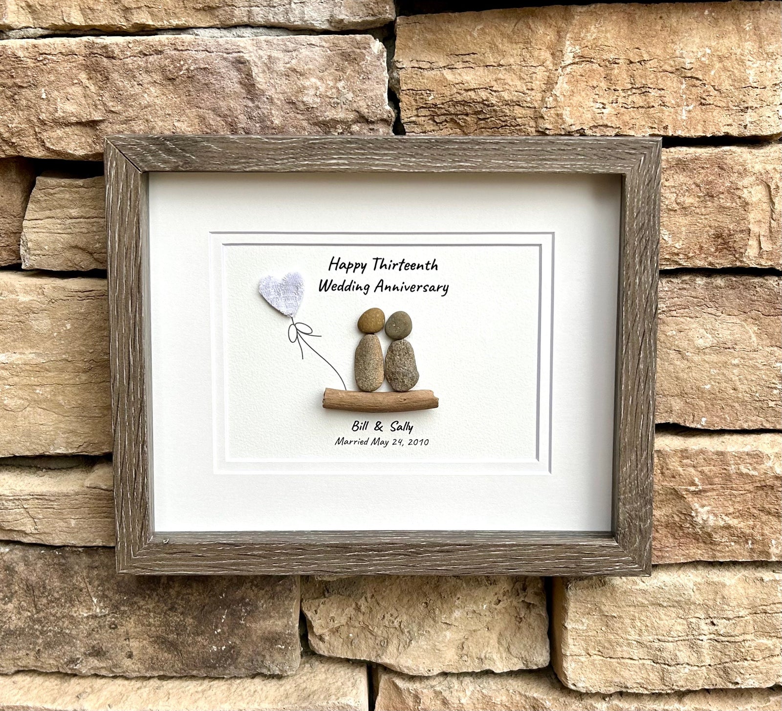 13th Wedding Anniversary Gift | Personalized Gift for Lace Thirteenth Anniversary | Lace Anniversary Gift for Wife, Husband, Friends