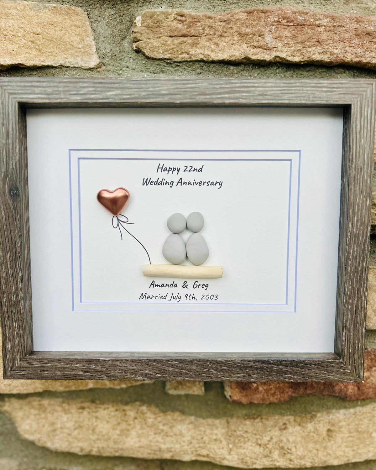 22nd Wedding Anniversary Gift | Personalized Gift for 22nd Copper Anniversary | Copper Anniversary Gift for Wife, Husband, Friends, Parents