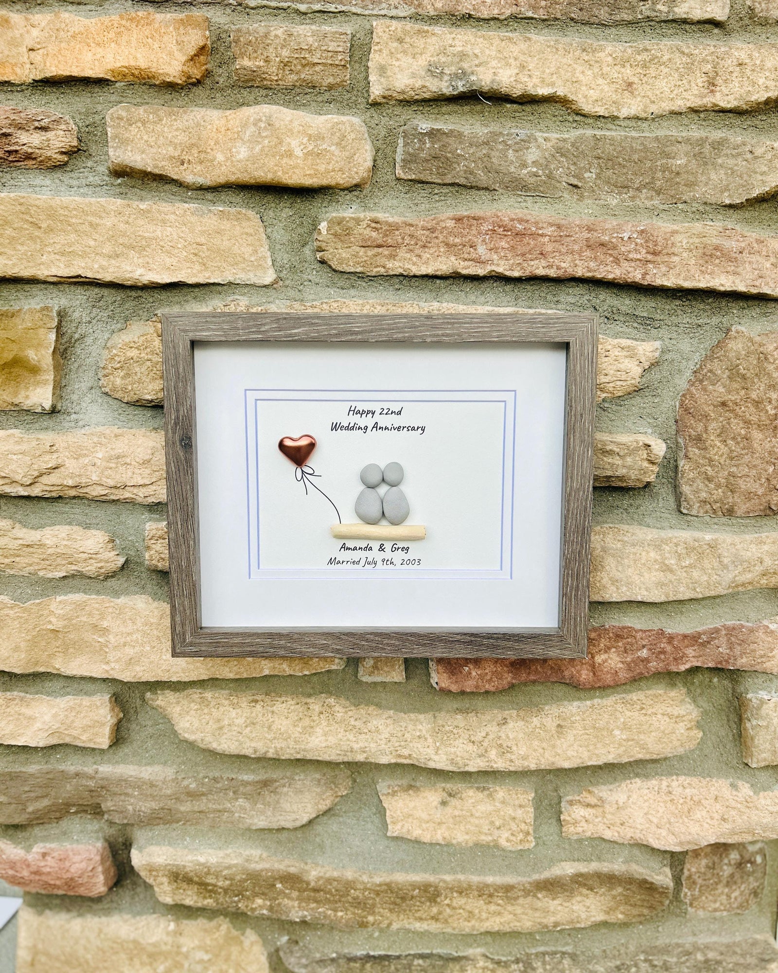 22nd Wedding Anniversary Gift | Personalized Gift for 22nd Copper Anniversary | Copper Anniversary Gift for Wife, Husband, Friends, Parents