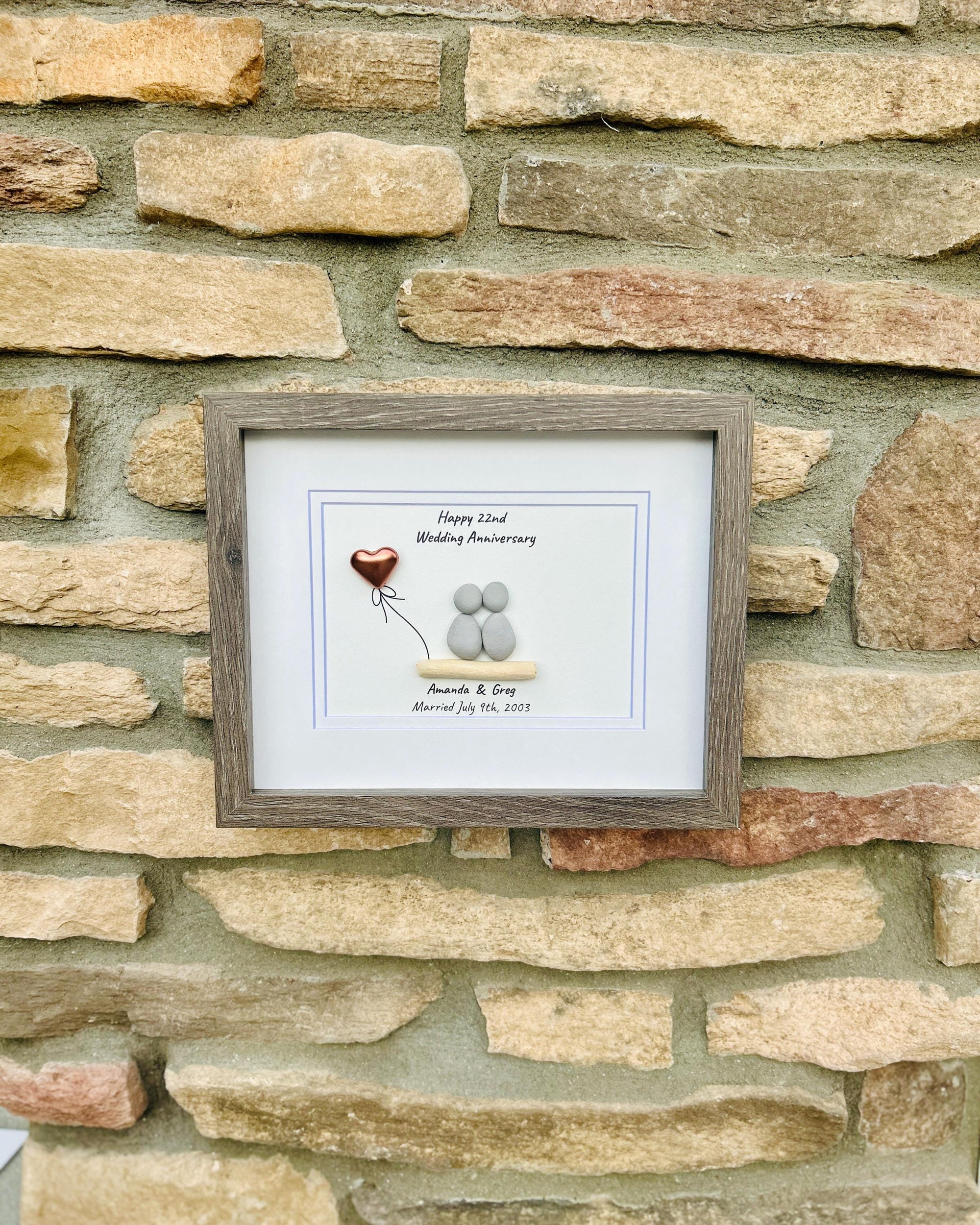 22nd Wedding Anniversary Gift | Personalized Gift for 22nd Copper Anniversary | Copper Anniversary Gift for Wife, Husband, Friends, Parents