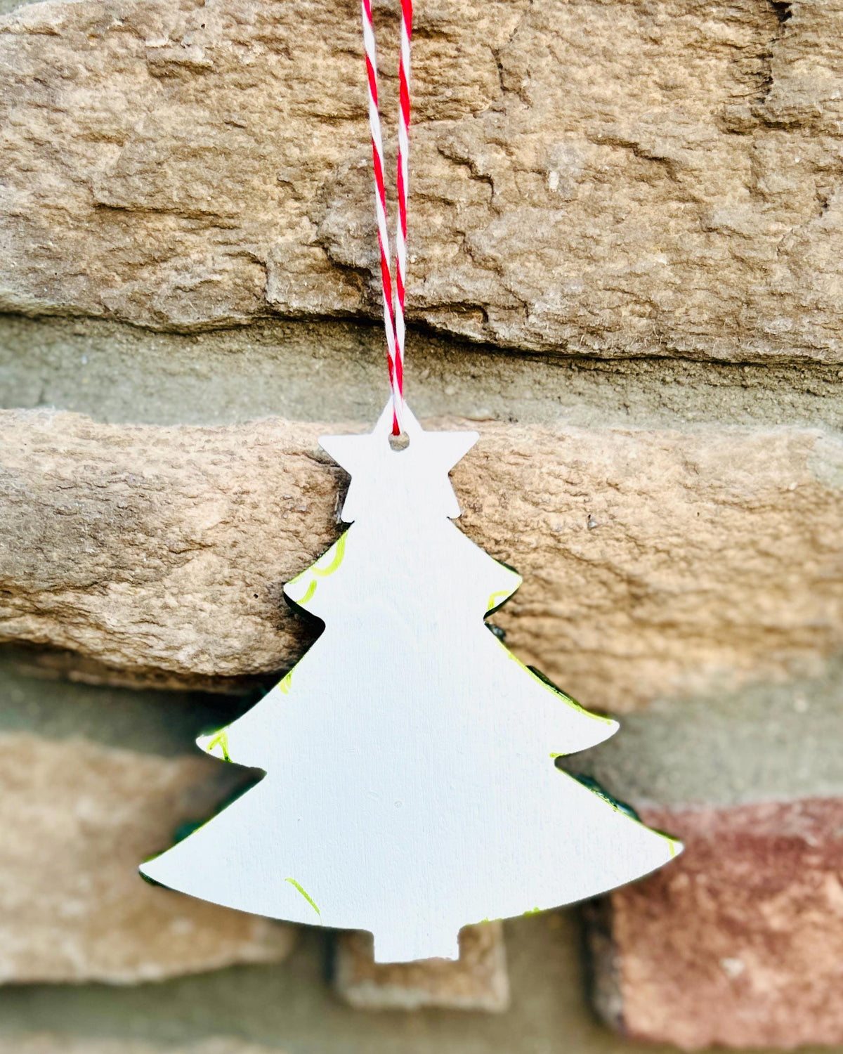 Sea Glass Christmas Tree Ornaments, With Holiday Lights and Golden Star Handmade Sea Glass Holiday Decor