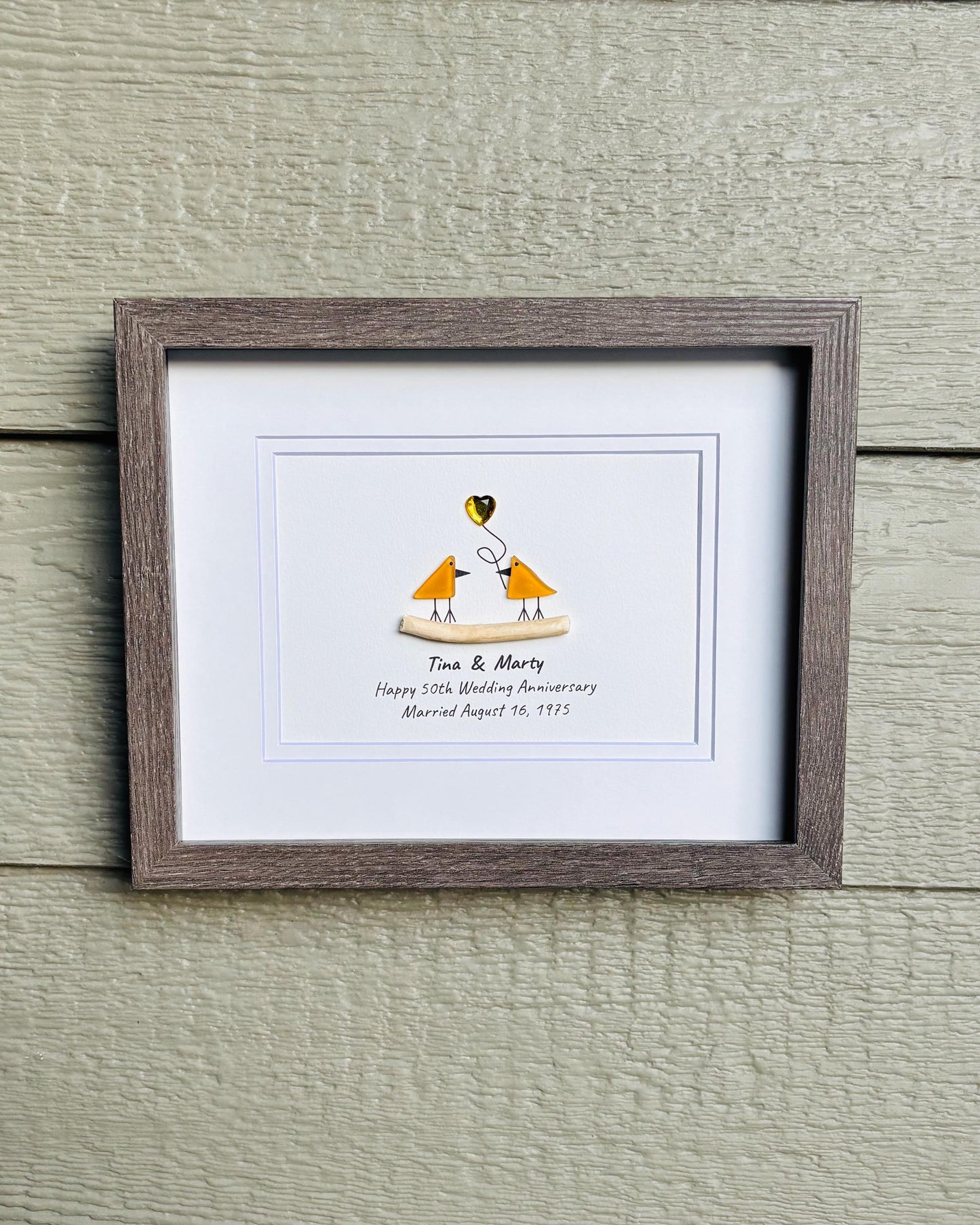50th Anniversary Gift | Golden Wedding Anniversary Personalized 8x10 Artwork