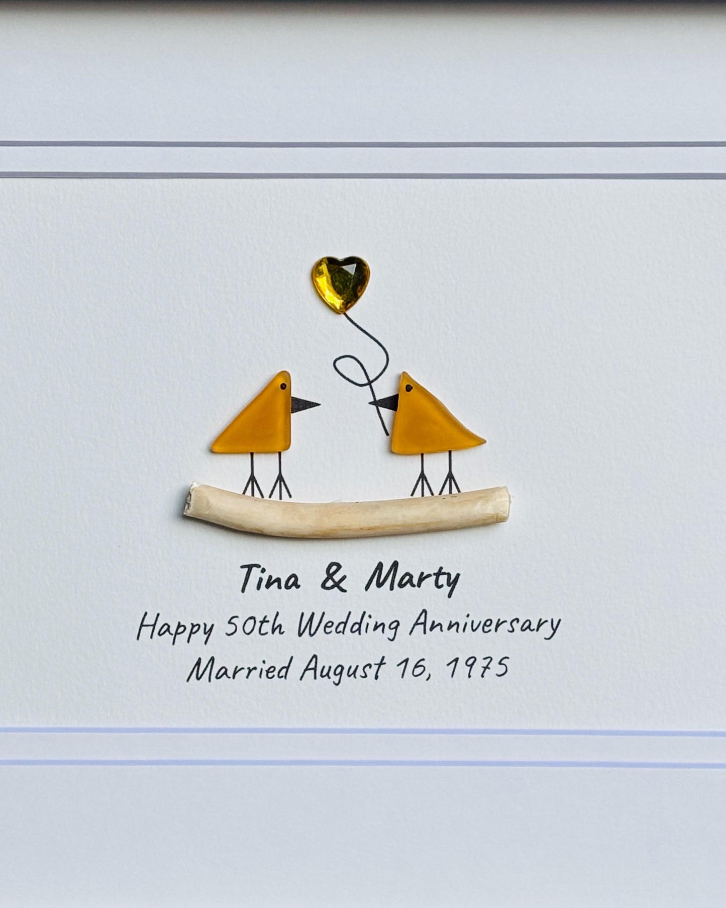 50th Anniversary Gift | Golden Wedding Anniversary Personalized 8x10 Artwork