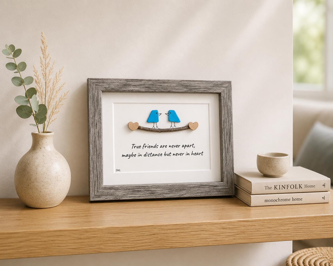 Long Distance Friend | Sea Glass Art