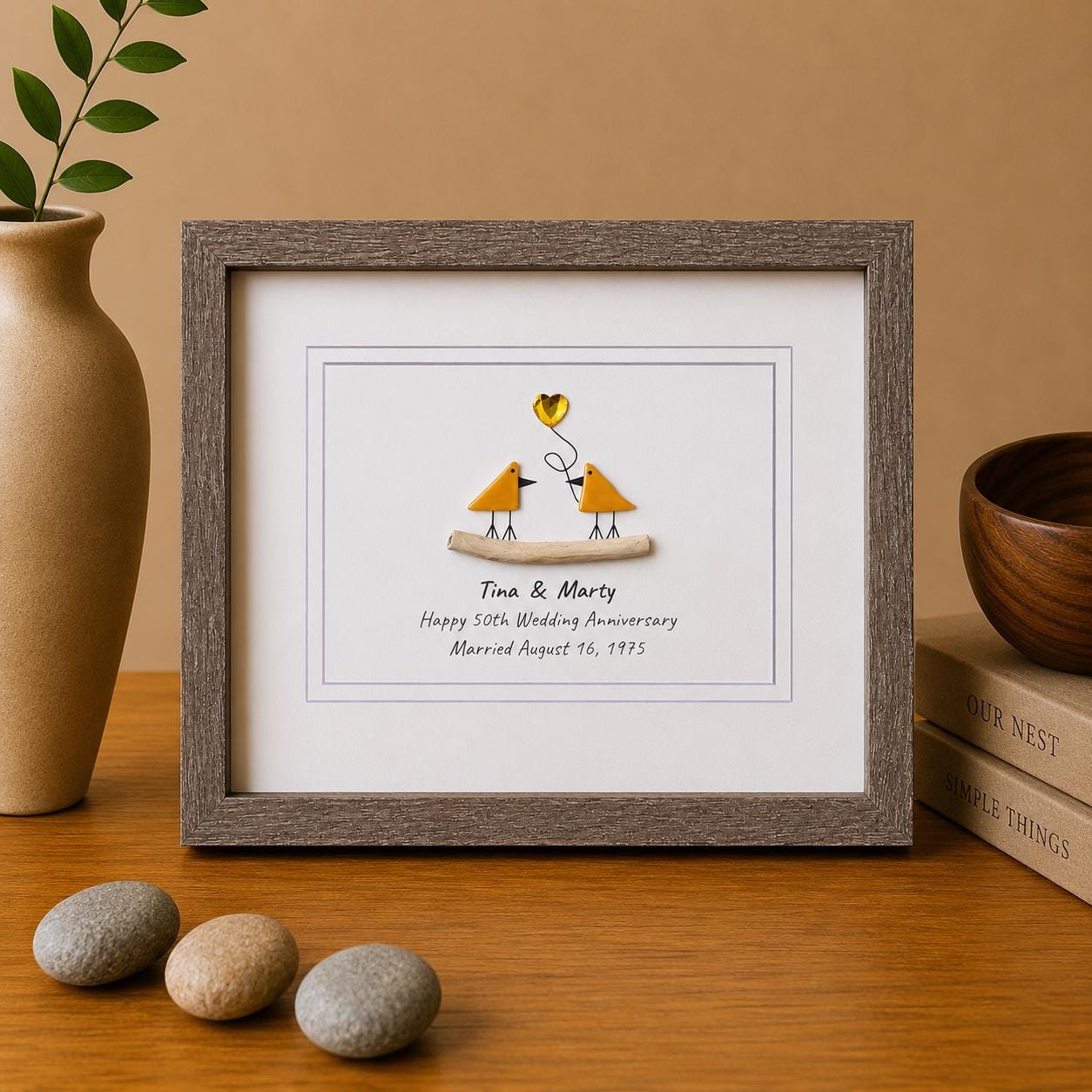 50th Anniversary Gift | Golden Wedding Anniversary Personalized 8x10 Artwork