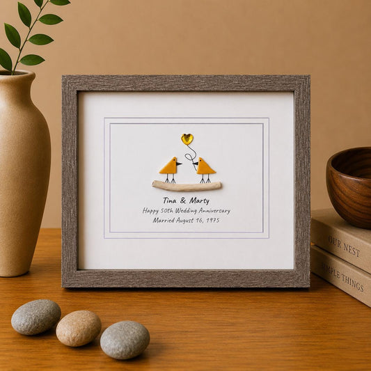 50th Anniversary Gift | Golden Wedding Anniversary Personalized 8x10 Artwork
