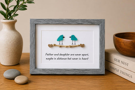 Father and Daughter | Sea Glass Art