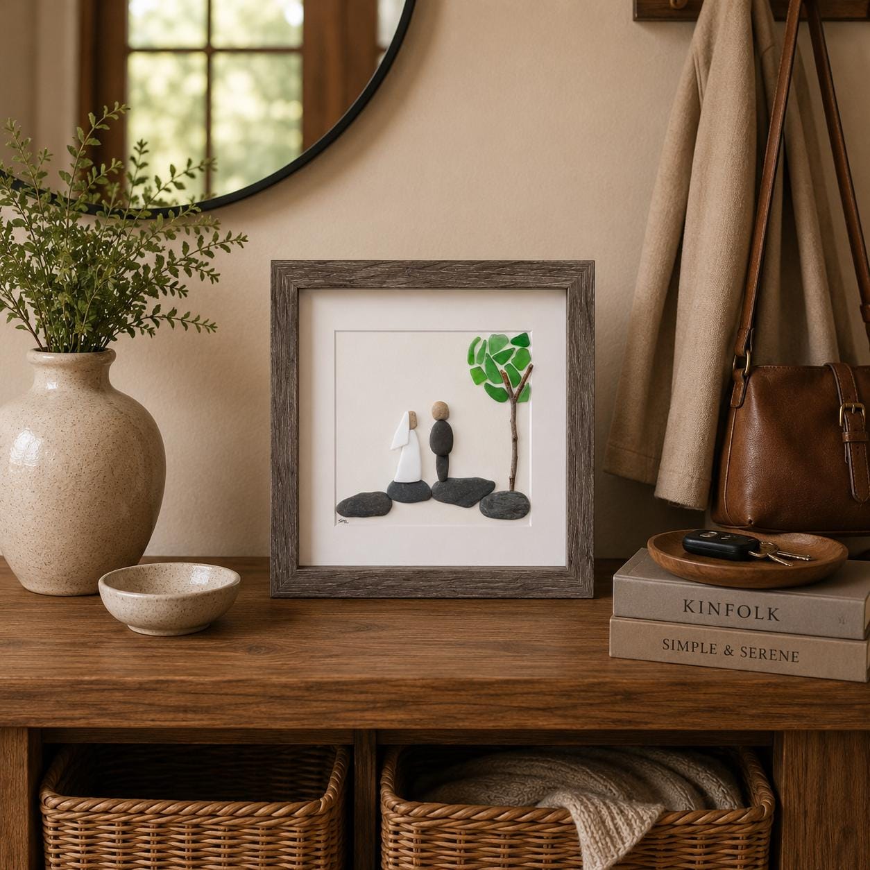 Bride and Groom | Handmade Artwork | Handmade Gift | Newly Weds | Wedding | Unique Marriage Gift | Unique Wedding Gift | Wedding Celebration | Pebble Art Wedding |