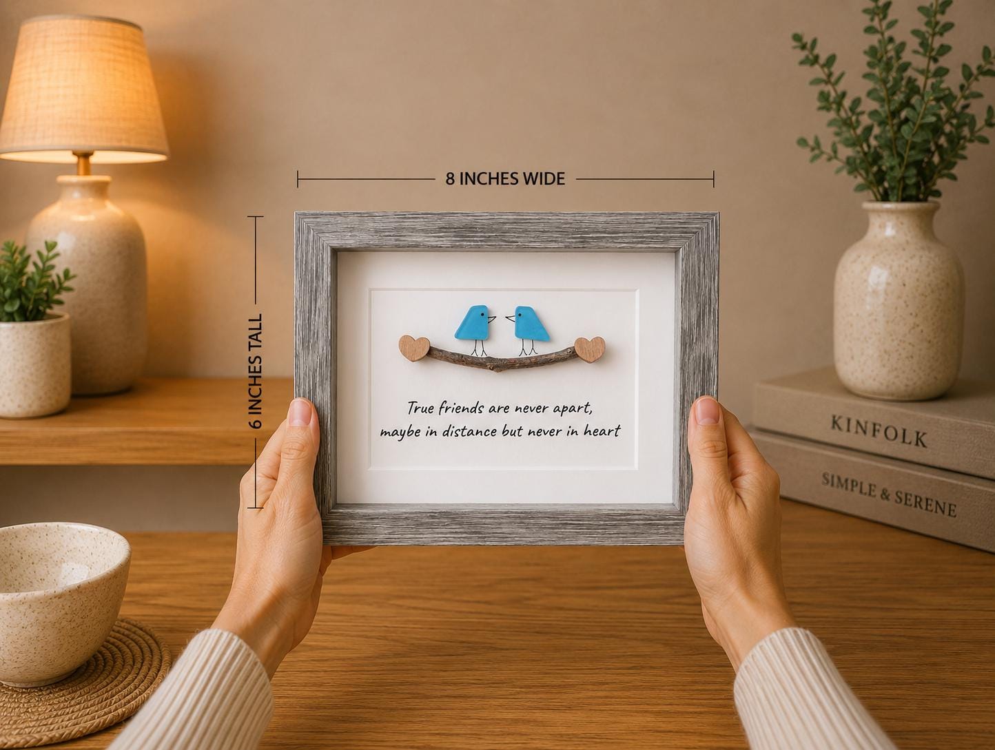 Long Distance Friend | Sea Glass Art