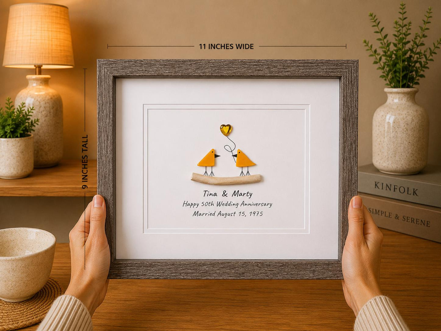 50th Anniversary Gift | Golden Wedding Anniversary Personalized 8x10 Artwork