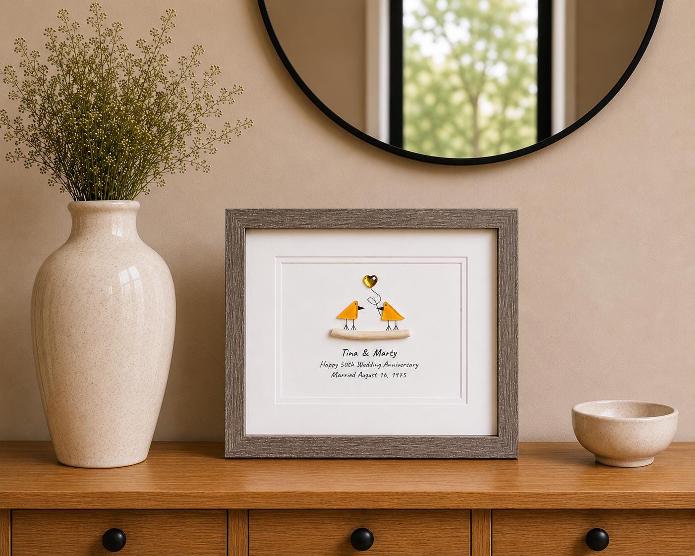 50th Anniversary Gift | Golden Wedding Anniversary Personalized 8x10 Artwork