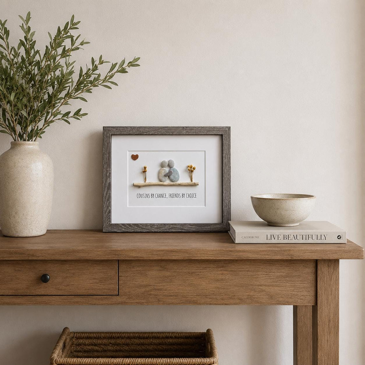 Cousin Gift | Pebble Art