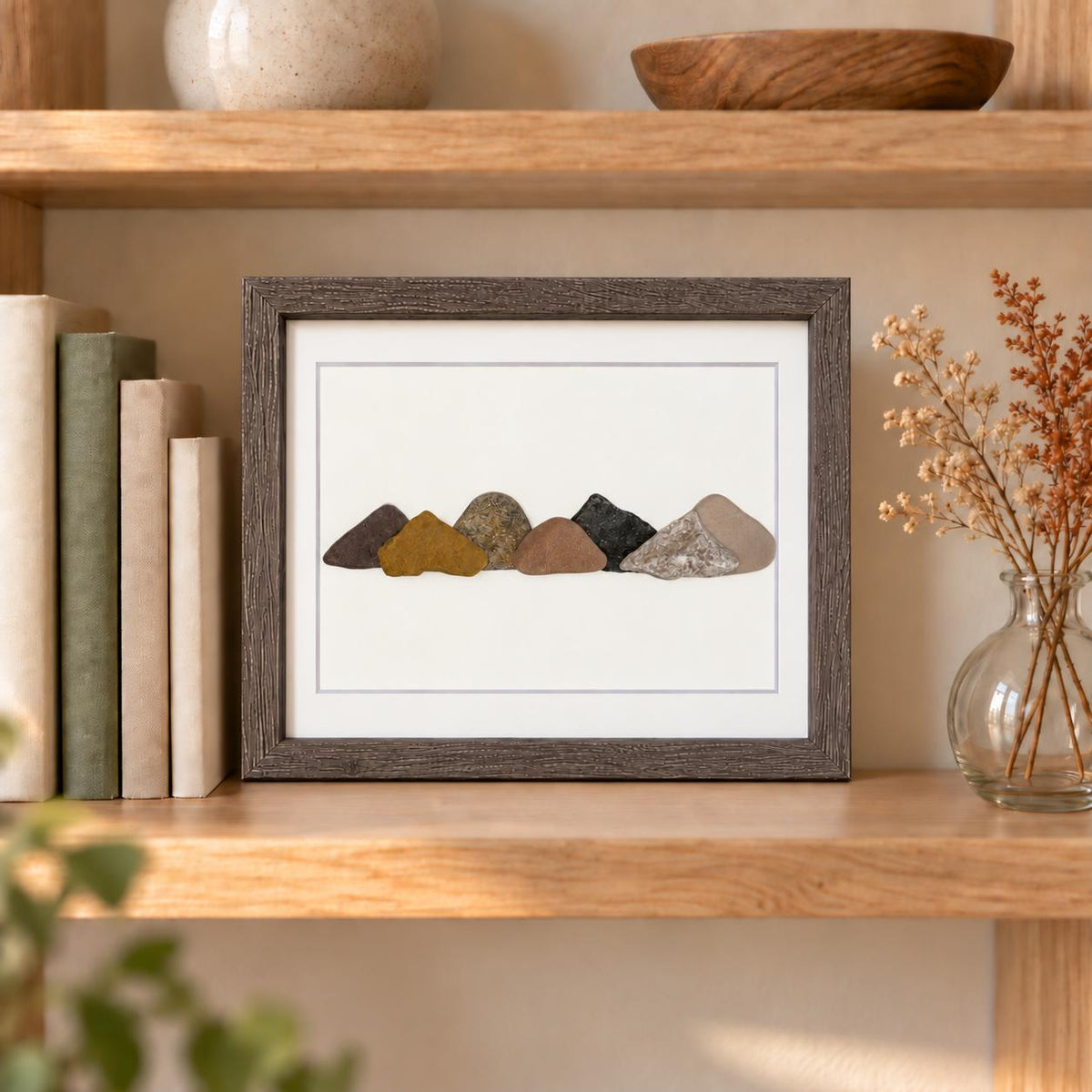 Colors of the Mountains Pebble Art, 8x10"