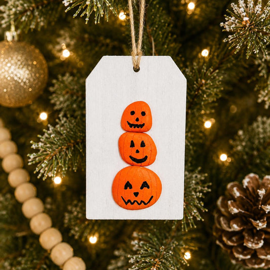Halloween Pebble Art Jack-O'-Lantern Ornament